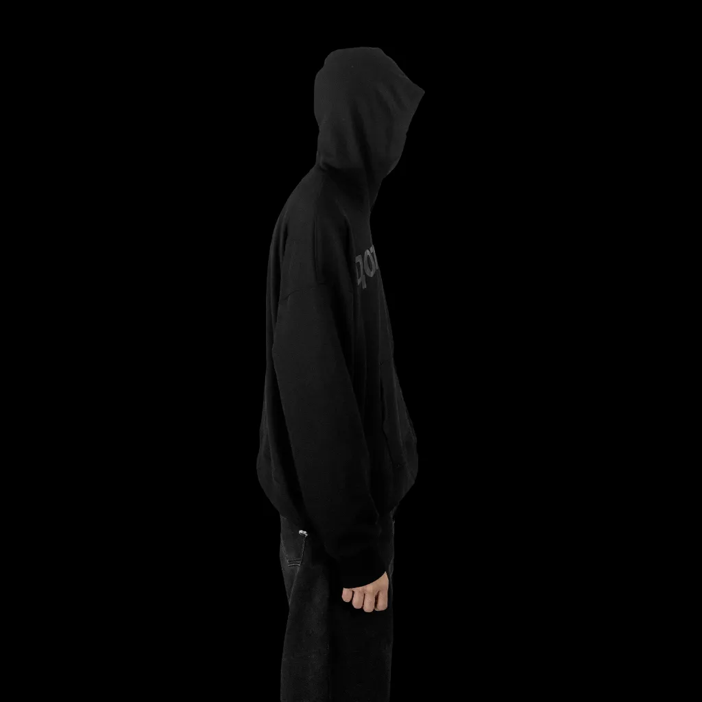 dotkom adjustable HOODIE BLACK LEFT model images.webp