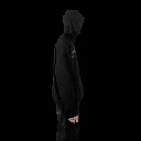 dotkom adjustable HOODIE BLACK LEFT model images.webp