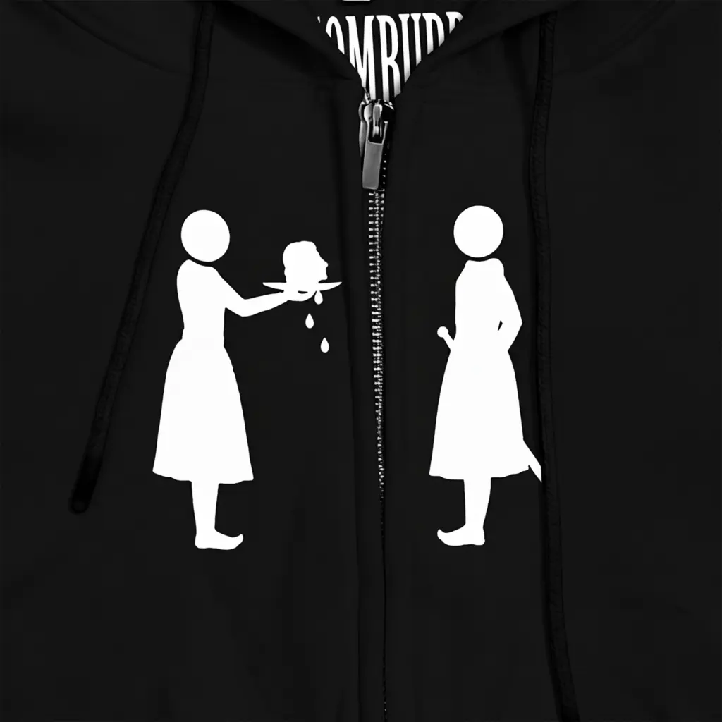 KOUPE TET ZIPUP HOODIE BLACK PRINT model images.webp