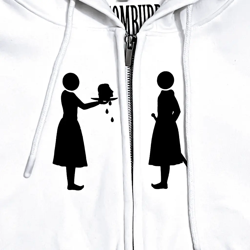 KOUPE TET ZIPUP HOODIE WHITE PRINT model images.webp